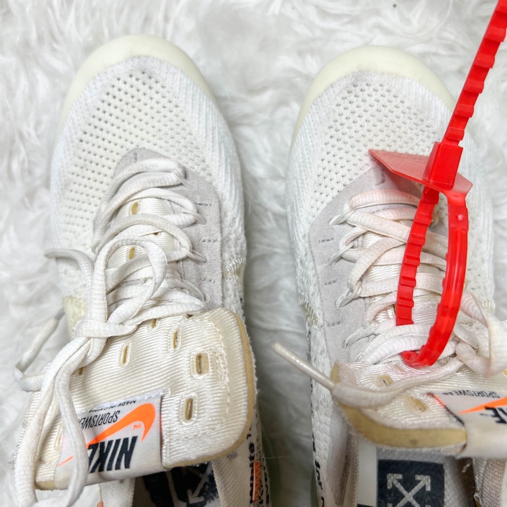 Off-White x Nike | Vapormax White 2018 2017 Zip Tie Orange Tag - Picture 14 of 16